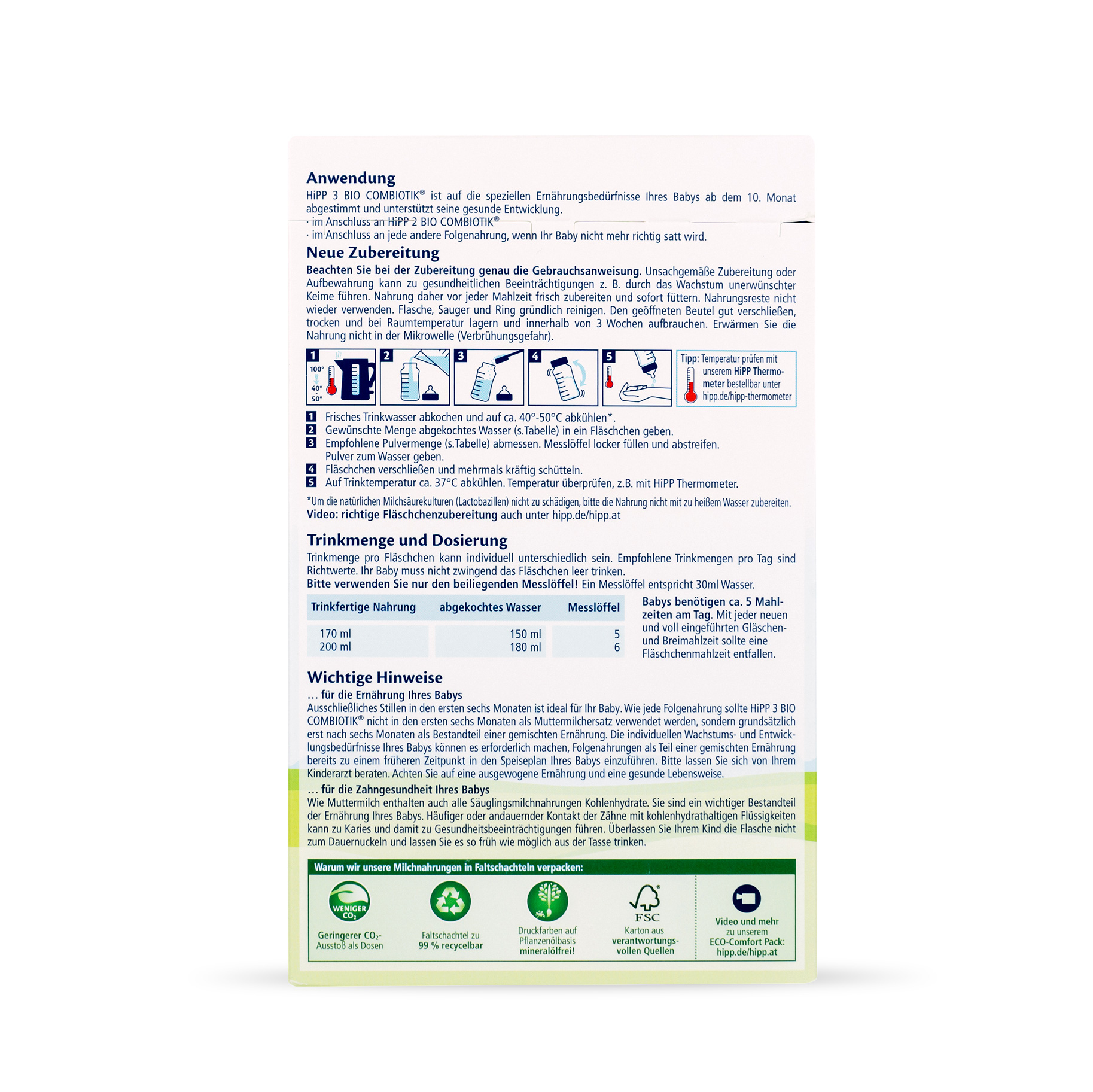 LAIT 3 CROISSANCE BIO POUR BEBES 10-36 MOIS 700G - HIPP