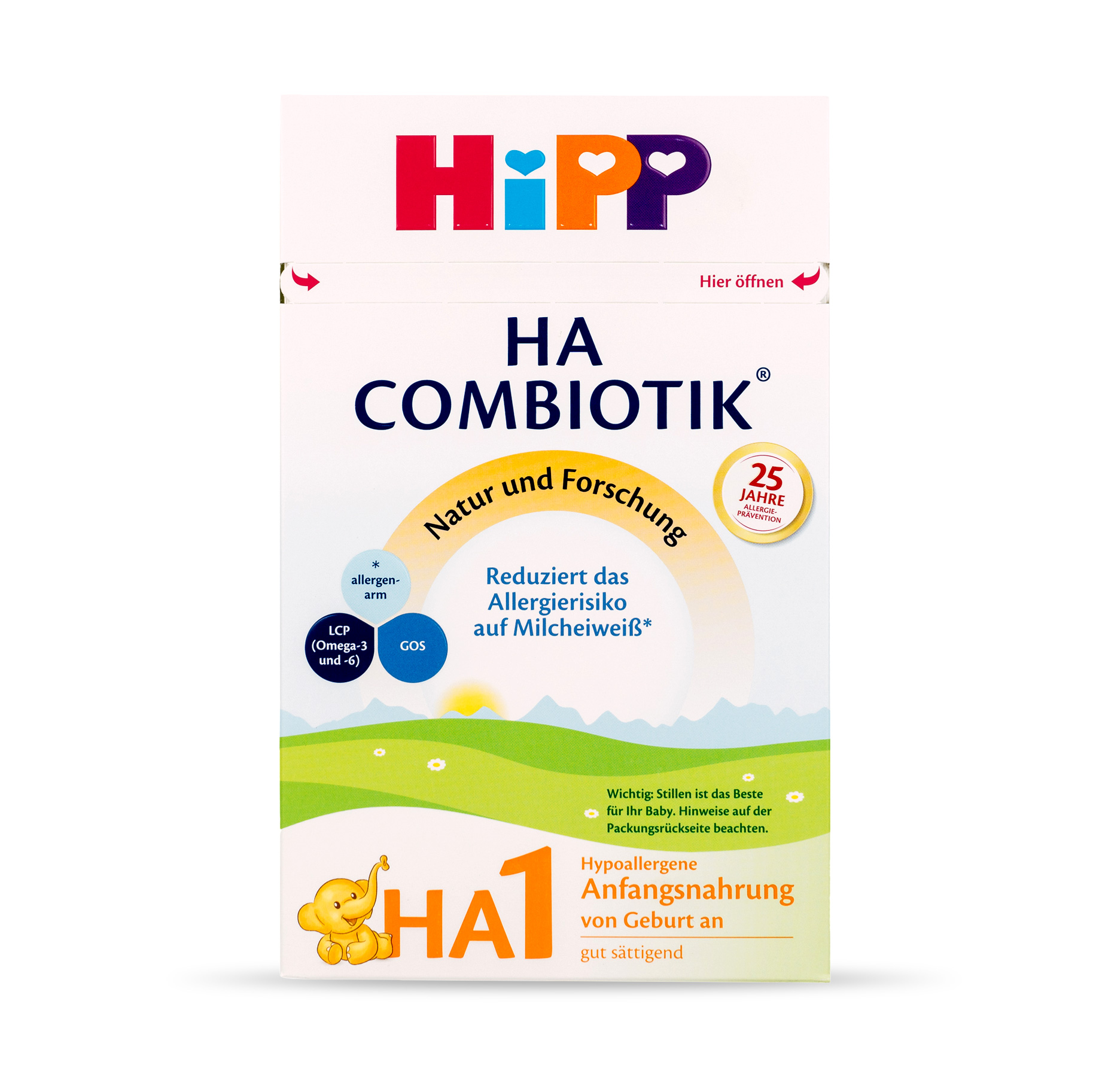 HiPP HA Allemagne Hypoallergénique Stage 1 Combiotik Lait infantile 0-6  mois • 600 g