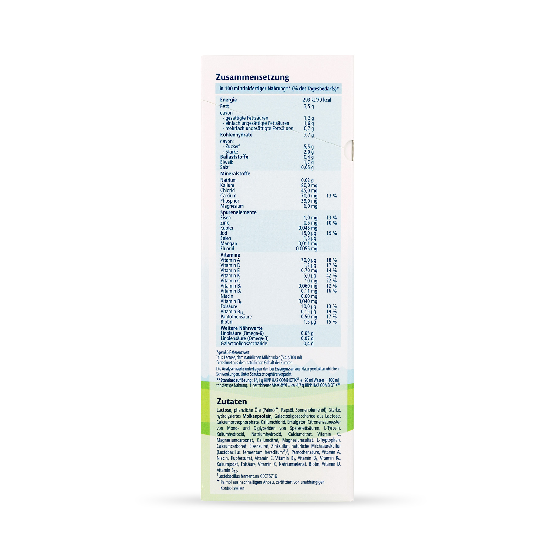 HiPP HA 2 - COMBIOTIK Hypoallergenic Baby Formula AFTER 6 MONTHS